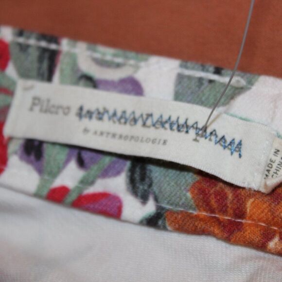 Pilcro and the Letterpress Multi Floral High Rise Skinny Jeans Women's Size 28 - Picture 8 of 13